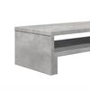 vidaXL Monitor Stand Concrete Grey 21.3x8.7x5.9" Engineered Wood