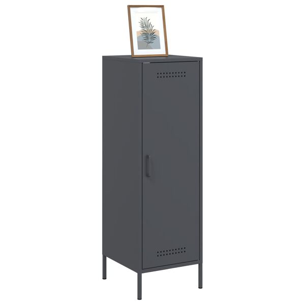 vidaXL Highboard Anthracite Steel Medium Highboard Rectangular