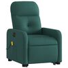 vidaXL Electric Stand Up Massage Recliner Chair Dark Green