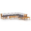 vidaXL Garden Lounge Set Dark grey, white