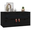 vidaXL Wall Cabinet Set of 2 Black Solid pine wood, engineered wood