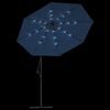 vidaXL Cantilever Patio Umbrella Azure Polyester fabric, Steel pole