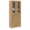 vidaXL Highboard 2 pcs Artisan Oak 27.36 x 13.39 x 70.87 in