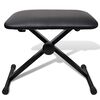 vidaXL Adjustable Keyboard Stand and Stool Set