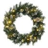 vidaXL Christmas Wreath Green PVC Medium Decorative Inlays