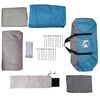 vidaXL Family Tent with Roof Blue and Grey 244.09 x 126.77 x 94.49 in