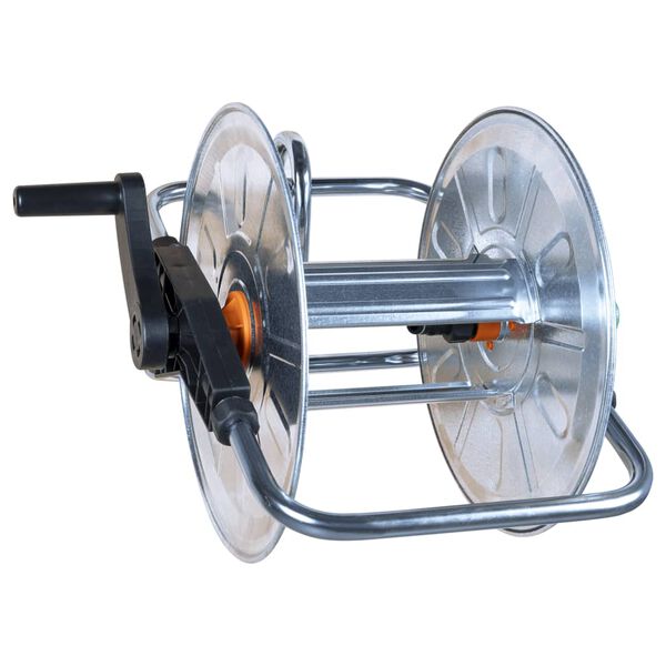 vidaXL Hose Reel Wall Mounted for 164.0 ' 1/2" or 114.8 ' 3/4" Hose Steel