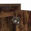 vidaXL Wall-mounted Bedside Cabinet Smoked oak Engineered wood Medium