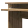 vidaXL Corner Desk Artisan Oak Engineered wood Medium Corner Desk