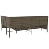vidaXL Garden Sofa Grey