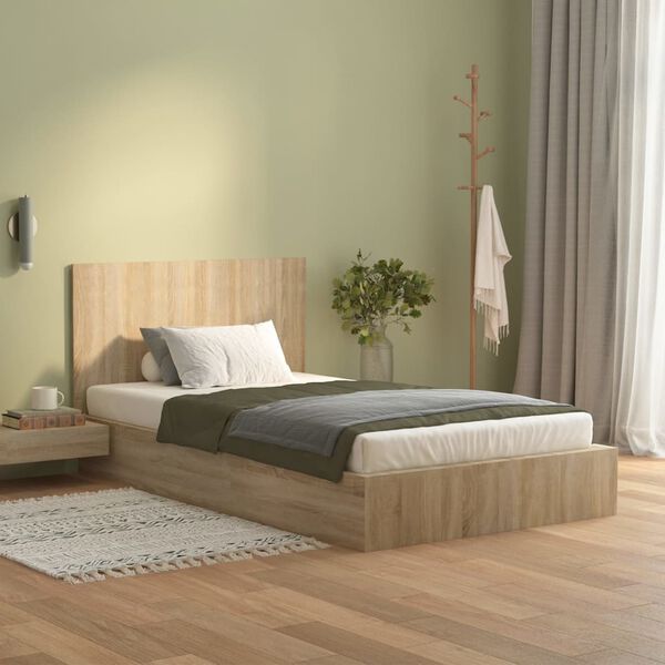 vidaXL Bed Headboard Sonoma oak Engineered wood Medium Durable