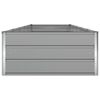 vidaXL Planter Light Grey 195 x 100 x 45 cm Galvanised Steel