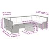 vidaXL Patio Lounge Set Beige and Light Gray
