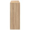 vidaXL Sideboard Set of 3 Sonoma oak Engineered wood, glass Medium