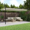 vidaXL Pergola with Retractable Roof Cream 155.5"x115"x90.6"