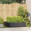 vidaXL Planter Black Cold-rolled Steel Large Decorative Inlays Planter