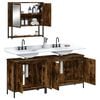 vidaXL Bathroom Furniture Set Smoked Oak