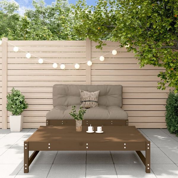 vidaXL Garden Lounge Set Honey Brown Solid Pine Wood Medium Modular