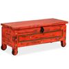 vidaXL Storage Chest Red Solid mango wood Large Storage Chest