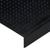 vidaXL Stair Tread Black Rubber 9.8 x 29.5 in Stair Tread Rectangular