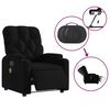 vidaXL Electric Massage Recliner Chair Black Polyester, Metal, Plywood