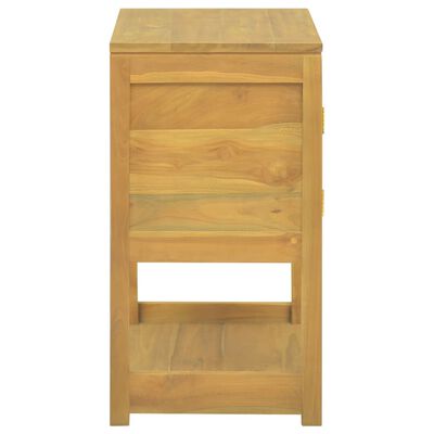 vidaXL Bathroom Cabinet 23.6"x15.7"x29.5" Solid Wood Teak