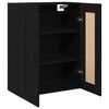 vidaXL Wall-mounted Cabinet Black Oak 27.36 x 13.39 x 35.43 in