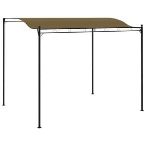 vidaXL Gazebo Set of 2 Taupe Steel and polyester Large Durable