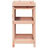 vidaXL Potting Table Natural wood Solid Douglas wood Medium