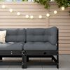 vidaXL Corner Sofa Black, Anthracite
