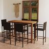 vidaXL Garden Bar Set Brown