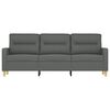 vidaXL 3-seater Sofa Dark Gray Polyester, Metal, Textilene, Foam 3-Seater