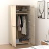 vidaXL Wardrobe Honey brown Solid pinewood, MDF 35 x 19.7 x 70.9 in
