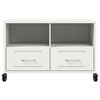 vidaXL TV Cabinet White Cold-rolled steel Medium TV Cabinet