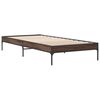 vidaXL Bed Frame Brown Oak Engineered Wood Twin Durable Bed Frame