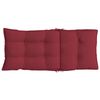 vidaXL Highback Chair Cushion Set of 6 Wine Red