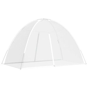 vidaXL Mosquito Net Mongolia with Doors 220 Mesh White 78.7x47.2x51.2"