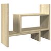 vidaXL Desk Organiser Sonoma Oak 15.2x6.7x15.4" Engineered wood