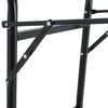 vidaXL Saddle Trolley Black Steel Compact Collapsible Saddle Trolley