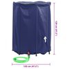 vidaXL Water Tank Blue PVC Large Collapsible Water Tank Cylindrical