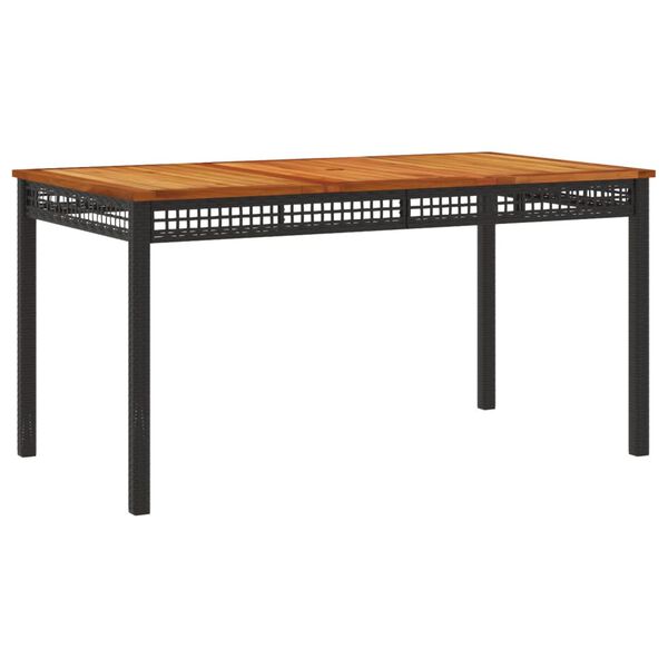 vidaXL Garden Dining Set Black, Cream White