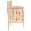 vidaXL Garden Bench Natural Pine Solid Pine Wood 2-seater Durable