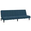 vidaXL Sofa Bed Dark Grey Velvet (100% polyester), wood, foam Medium