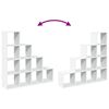 vidaXL Room Divider Bookcase White Engineered wood Medium