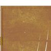 vidaXL Garden Gate 39.4x29.5" Corten Steel Grass Design