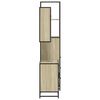 vidaXL Bathroom Furniture Set Sonoma Oak Engineered wood, Metal Large