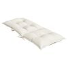 vidaXL Highback Chair Cushion Set of 2 Melange cream Polyester
