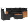vidaXL Garden Sofa Set Black