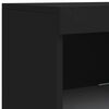 vidaXL Sideboard Black Engineered wood Large Sideboard Rectangular