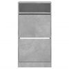 vidaXL Shoe Cabinet Concrete grey Engineered wood Compact Shoe Cabinet